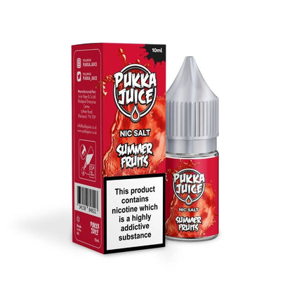 Pukka Juice Nicotine Salts | SUMMER FRUITS | 10ml | 10mg / 20mg Nic Salt - IFANCYONE WHOLESALE