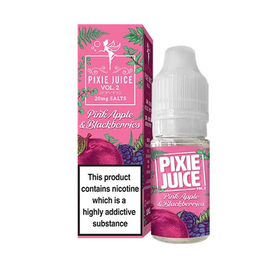Pixie Juice V2 - 10ml - 10/20mg NS - Pink Apple & Blackberries