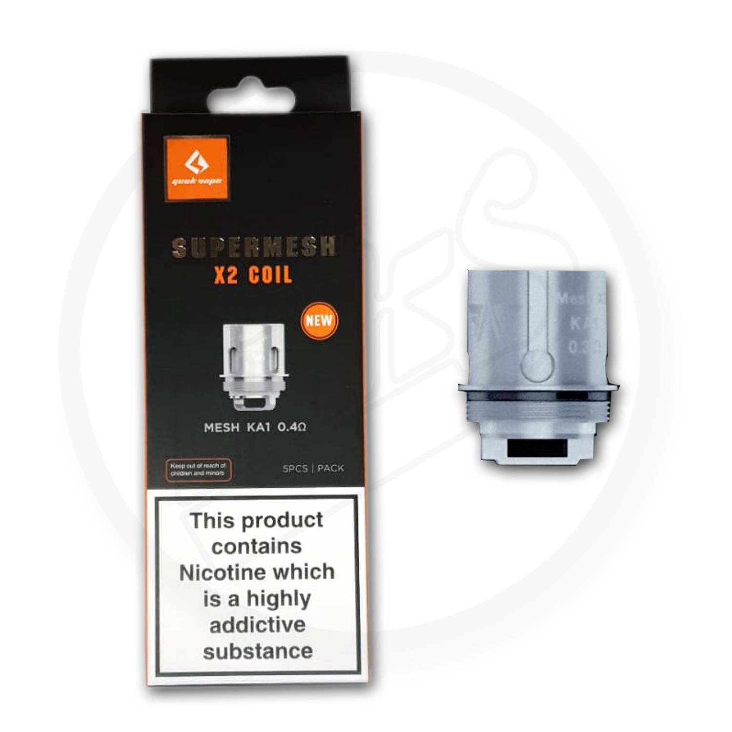 Geek Vape | Aero Supermesh Coils | 0.4 Ohm X2 | Pack of 5 - IFANCYONE WHOLESALE