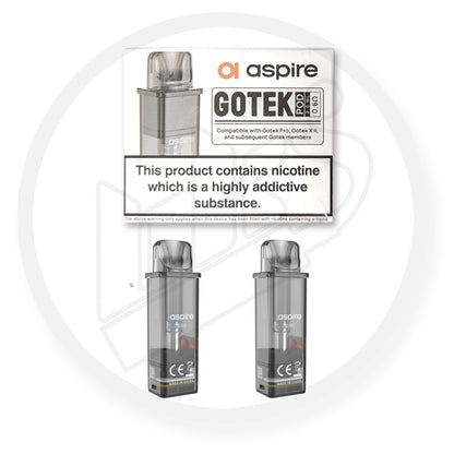 Aspire | GOTEK Replacement Pods | Pack of 2 | 0.6 Ohm Mesh Coil