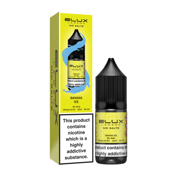 ELUX | Elux Legend 10ml Nicotine Salt E-Liquids | BANANA ICE | 10mg / 20mg Nic Salts