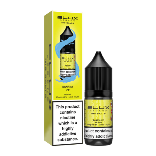 ELUX | Elux Legend 10ml Nicotine Salt E-Liquids | BANANA ICE | 10mg / 20mg Nic Salts