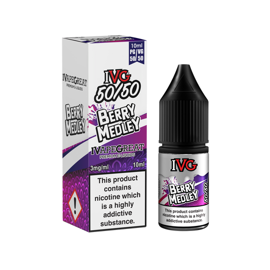 I VG 50/50 E-Liquids - BERRY MEDLEY - 10ml Single - Various Nicotine Strengths - IFANCYONE WHOLESALE