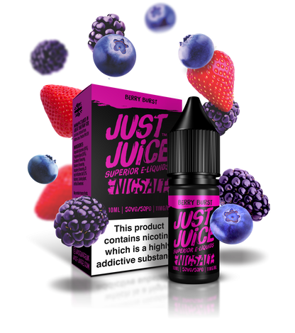 Just Juice Nic Salts | Berry Burst | 10ml Single | 5mg / 11mg / 20mg Nicotine Salt - IFANCYONE WHOLESALE