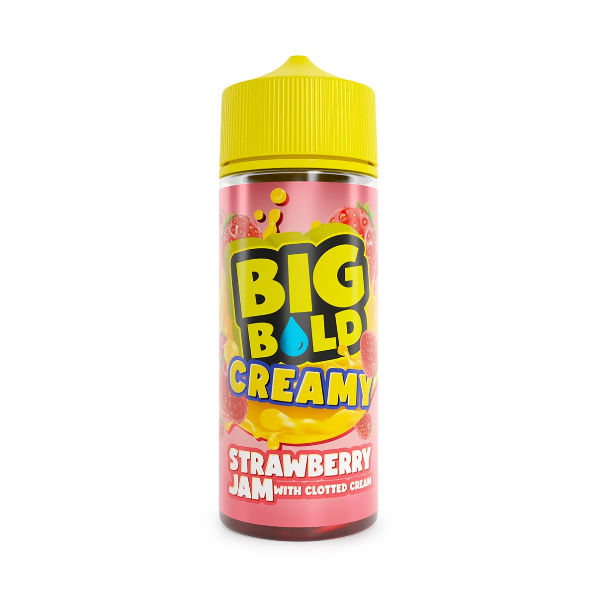 Big Bold Shortfill E-Liquids | 100ml | 0mg / ZERO Nicotine | Creamy Range | STRAWBERRY JAM WITH CLOTTED CREAM - IFANCYONE WHOLESALE