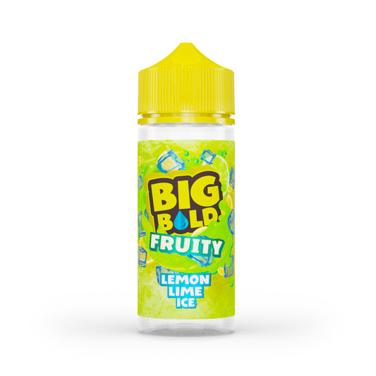 Big Bold Shortfill E-Liquids | 100ml | 0mg / ZERO Nicotine | Fruity Ice Range | LEMON & LIME ICE