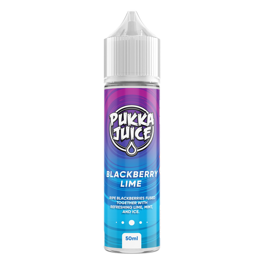 Pukka Juice | Blackberry Lime | 50ml Shortfill | 0mg - IFANCYONE WHOLESALE