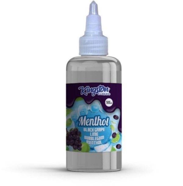 Kingston MegaSaver | Black Grape, Lime & Bubblegum Menthol | 500ml Shortfill | 0mg - IFANCYONE WHOLESALE