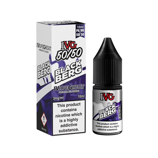 I VG 50/50 E-Liquids - BLACKBERG - 10ml Single - Various Nicotine Strengths - IFANCYONE WHOLESALE