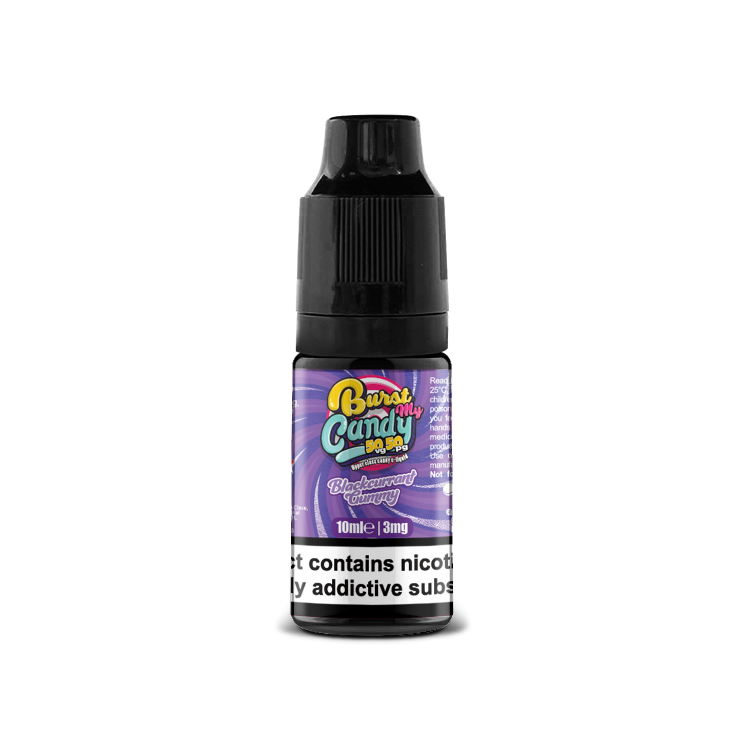 Burst my Candy 50/50 Range | BLACKCURRANT GUMMY | 10ml Single | Various Nicotine Strengths - IFANCYONE WHOLESALE