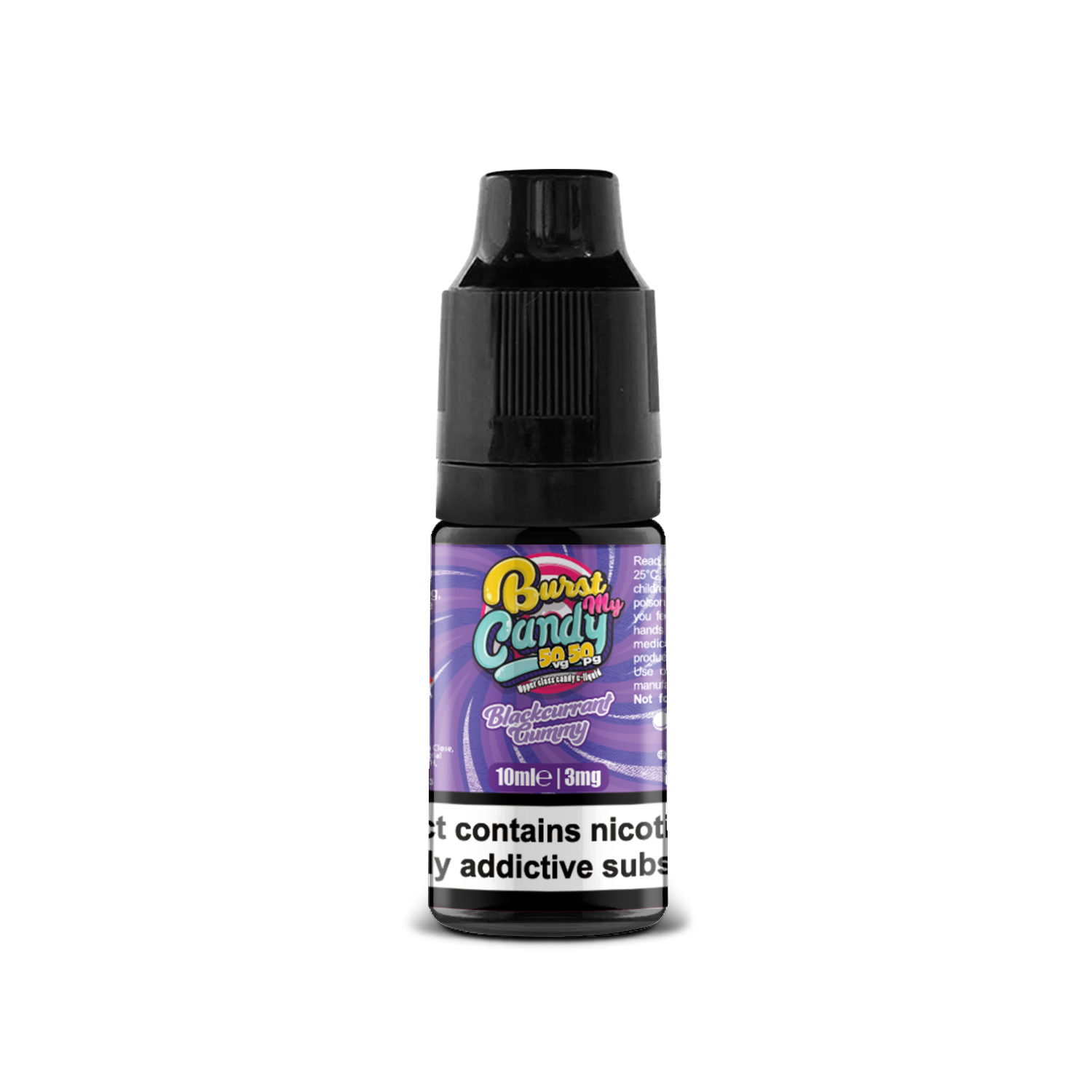 Burst my Candy 50/50 Range | BLACKCURRANT GUMMY | 10ml Single | Various Nicotine Strengths - IFANCYONE WHOLESALE