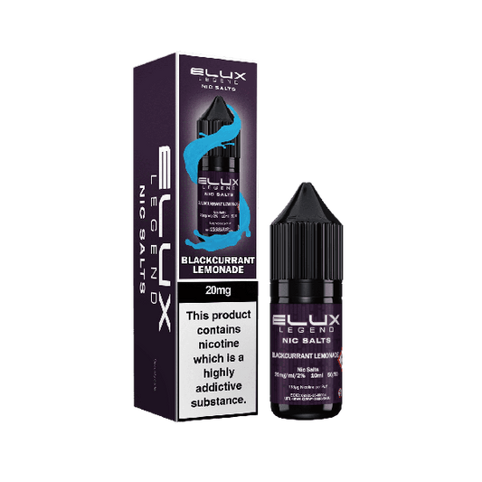 ELUX | Elux Legend 10ml Nicotine Salt E-Liquids | Blackcurrant Lemonade | 10mg / 20mg Nic Salts
