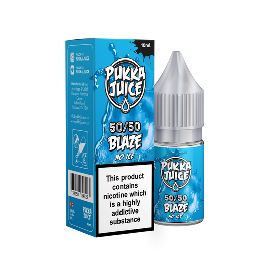 Pukka Juice | 50/50 Range | BLAZE NO ICE | 10ml TPD Bottles | Various Nicotine Strengths - IFANCYONE WHOLESALE