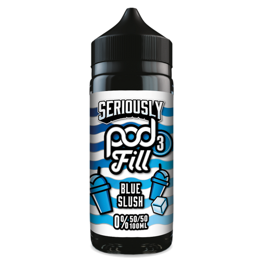 Seriously Pod Fill 3 by Doozy Vape Co | 50/50 VG/PG | Blue Slush | 100ml Shortfill | 0mg