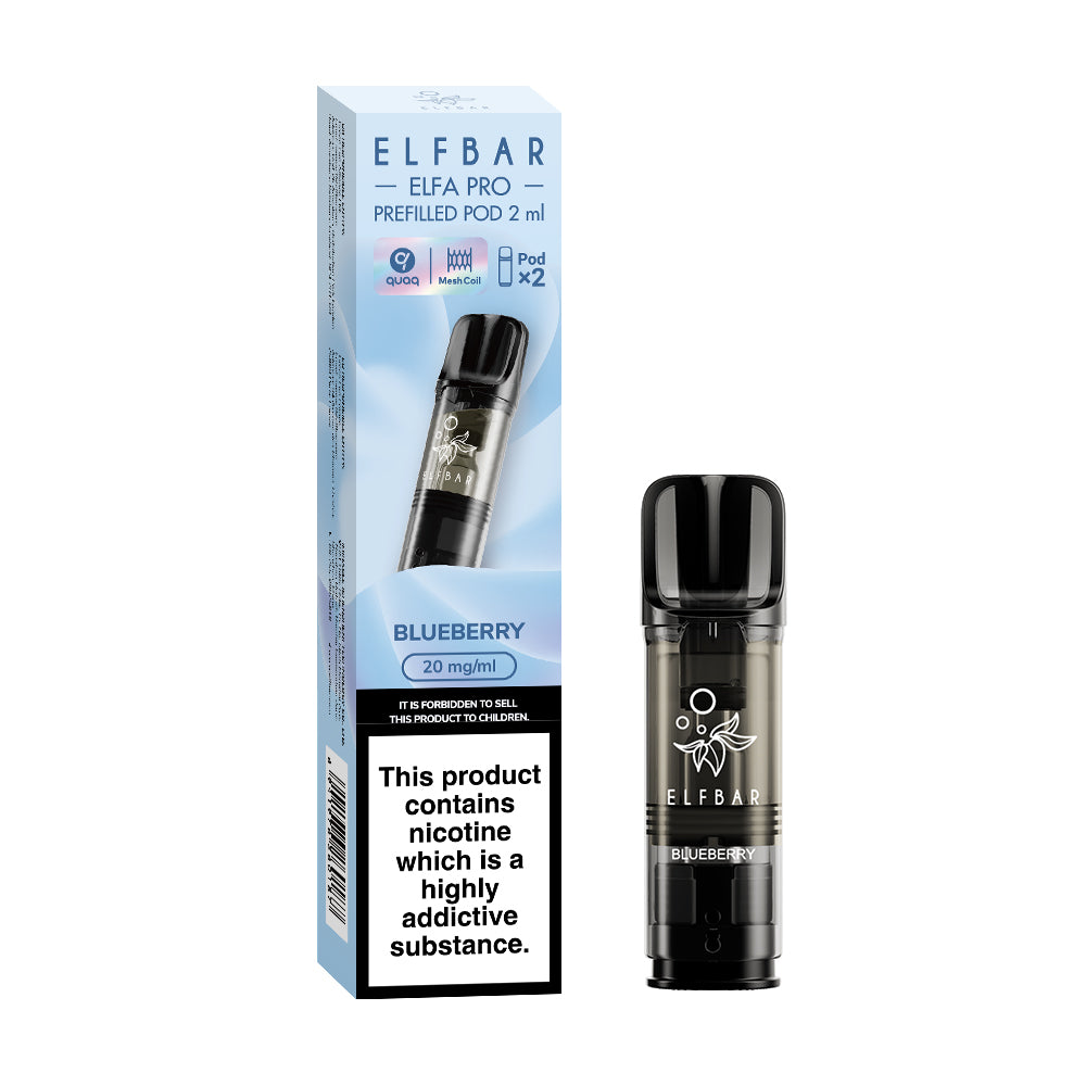 Elfbar | Elf Bar ELFA PRO Replacement Pre-Filled Pods | 2ml | Pack of 2 | 20mg | Various Flavours