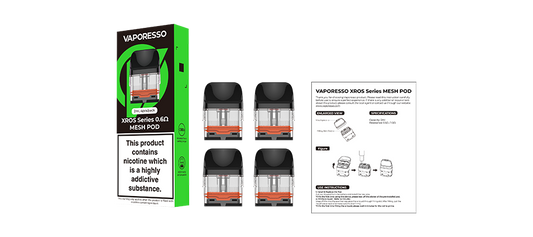 Vaporesso | XROS Series Replacement Pods | 2ml | 0.6 Ohm Mesh | Pack of 4 - IFANCYONE WHOLESALE