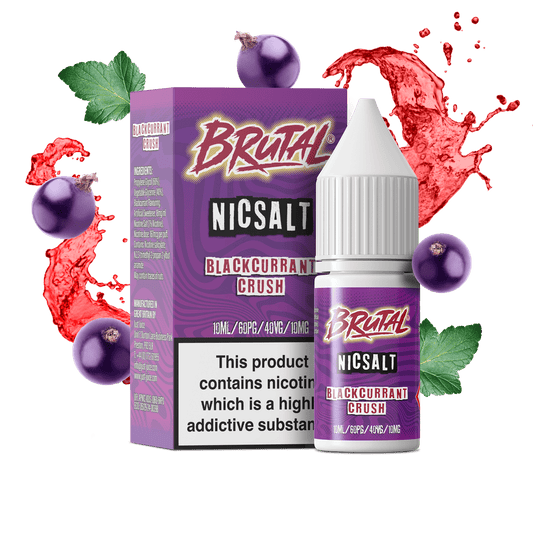 Just Juice | BRUTAL Drinks Series Nicotine Salts | BLACKCURRANT CRUSH | 10ml | 10mg / 20mg