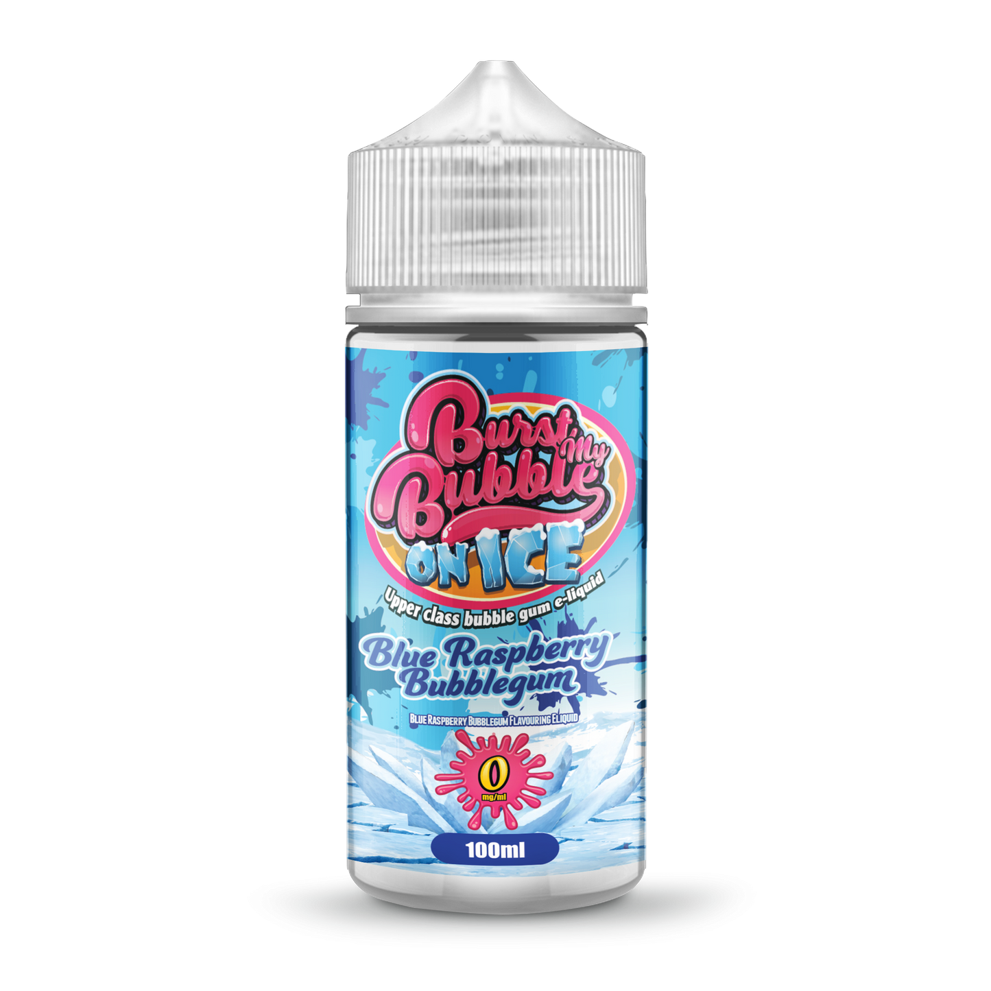 Burst My Bubble On Ice | BLUE RASPBERRY BUBBLEGUM ICE | 100ml Shortfill | 0mg - IFANCYONE WHOLESALE