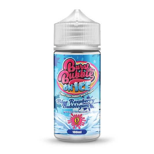 Burst My Bubble On Ice | BLUE RASPBERRY BUBBLEGUM ICE | 100ml Shortfill | 0mg - IFANCYONE WHOLESALE