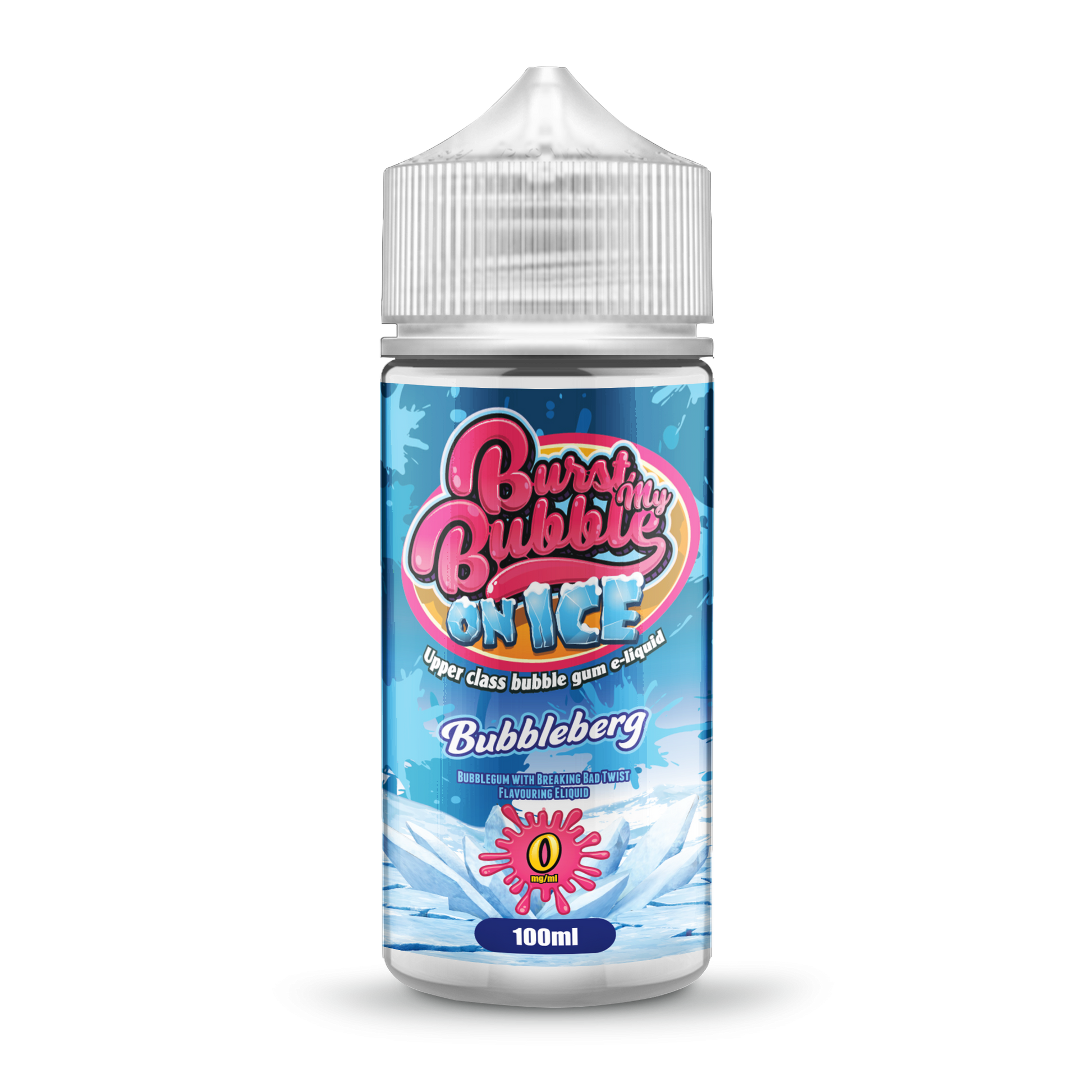 Burst My Bubble On Ice | BUBBLEBERG BUBBLEGUM ICE | 100ml Shortfill | 0mg - IFANCYONE WHOLESALE