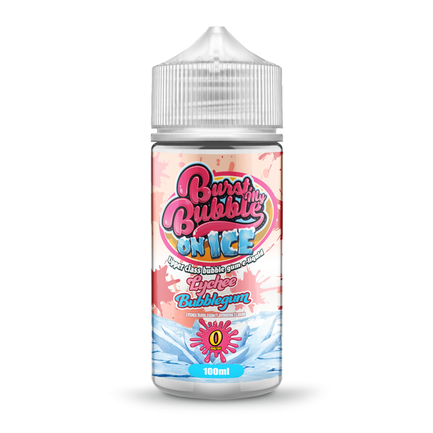 Burst My Bubble On Ice | LYCHEE BUBBLEGUM ICE | 100ml Shortfill | 0mg - IFANCYONE WHOLESALE