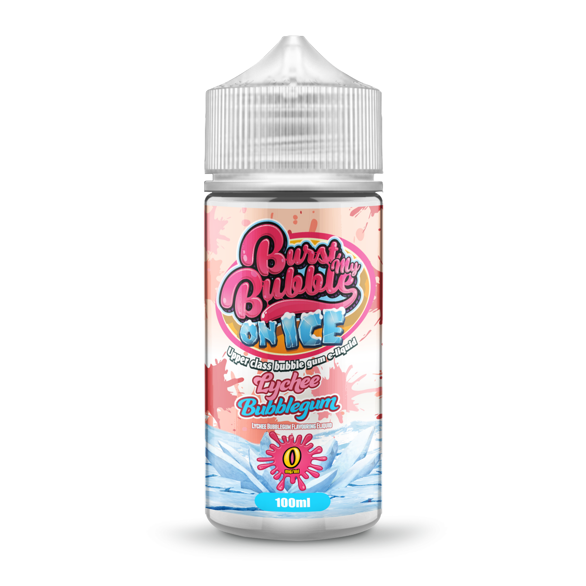 Burst My Bubble On Ice | LYCHEE BUBBLEGUM ICE | 100ml Shortfill | 0mg - IFANCYONE WHOLESALE