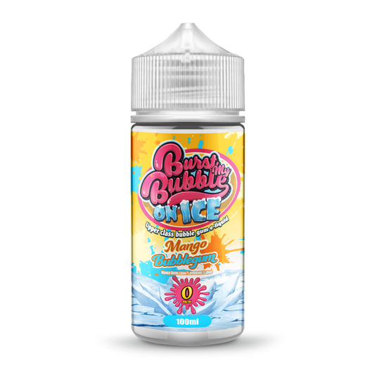 Burst My Bubble On Ice | MANGO BUBBLEGUM ICE | 100ml Shortfill | 0mg - IFANCYONE WHOLESALE