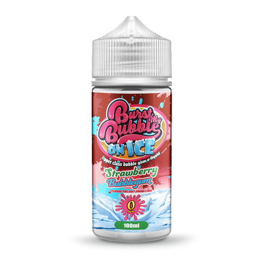 Burst My Bubble On Ice | STRAWBERRY BUBBLEGUM ICE | 100ml Shortfill | 0mg - IFANCYONE WHOLESALE