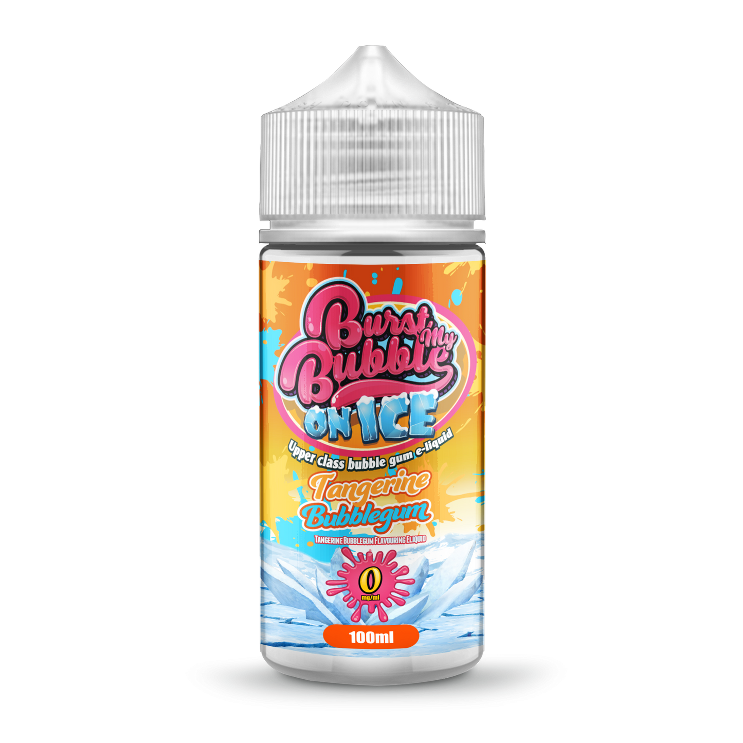 Burst My Bubble On Ice | TANGERINE BUBBLEGUM ICE | 100ml Shortfill | 0mg - IFANCYONE WHOLESALE