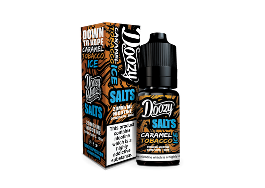Doozy Salts | Caramel Tobacco ICE | 10ml Single | 10mg / 20mg Nicotine Salt - IFANCYONE WHOLESALE