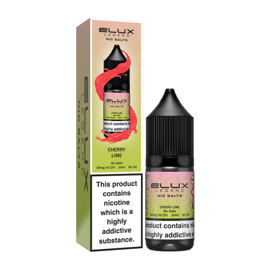 ELUX | Elux Legend 10ml Nicotine Salt E-Liquids | CHERRY LIME | 10mg / 20mg Nic Salts