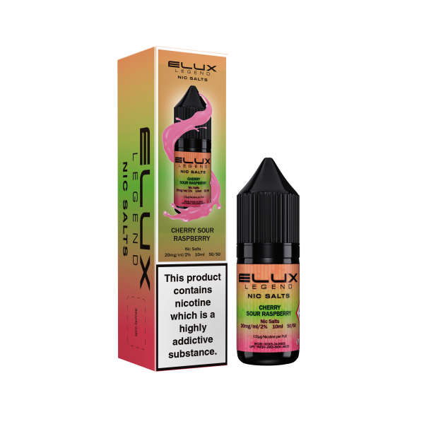 ELUX | Elux Legend 10ml Nicotine Salt E-Liquids | CHERRY SOUR RASPBERRY | 10mg / 20mg Nic Salts