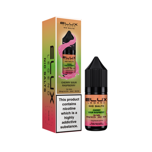 ELUX | Elux Legend 10ml Nicotine Salt E-Liquids | CHERRY SOUR RASPBERRY | 10mg / 20mg Nic Salts
