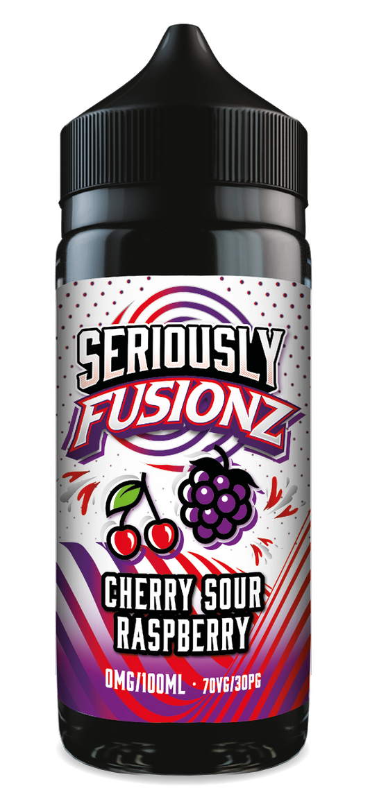 Seriously Fusionz by Doozy Vape Co | Cherry Sour Raspberry | 100ml Shortfill | 0mg - IFANCYONE WHOLESALE