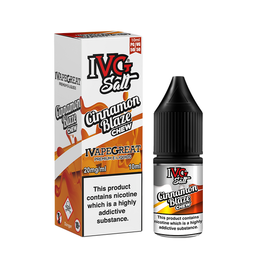 I VG Salts | CINNAMON BLAZE CHEW | 10ml Single | 10mg / 20mg Nicotine Salts - IFANCYONE WHOLESALE