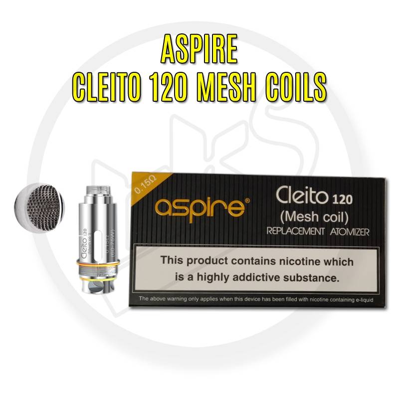 Aspire | Cleito 120 Mesh Coils | 0.15 Ohms | Pack of 5