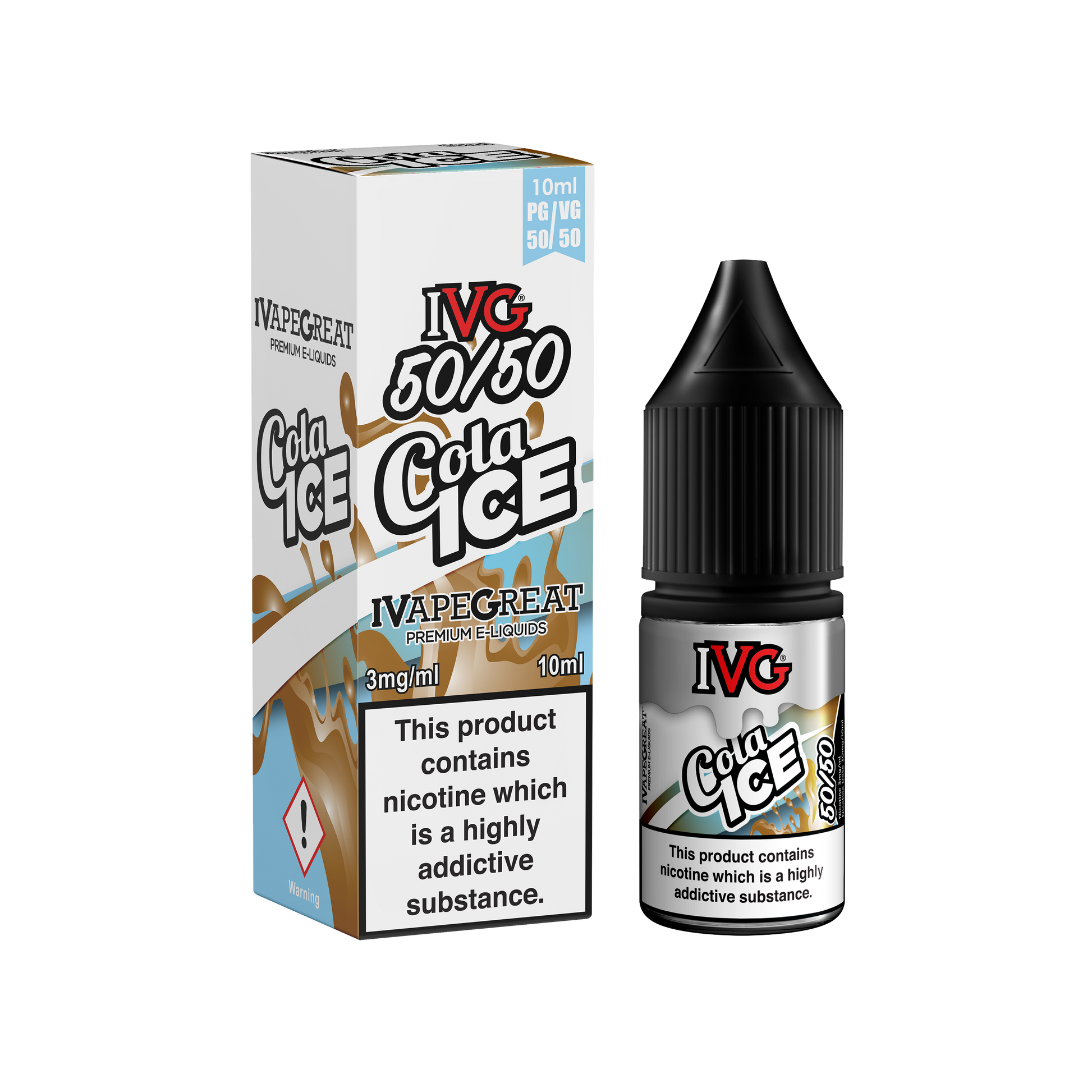 I VG 50/50 E-Liquids - COLA ICE - 10ml Single - Various Nicotine Strengths - IFANCYONE WHOLESALE