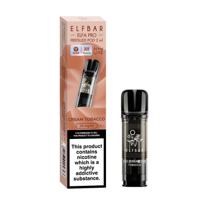 Elfbar | Elf Bar ELFA PRO Replacement Pre-Filled Pods | 2ml | Pack of 2 | 20mg | Various Flavours