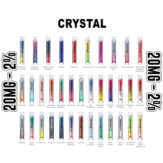 SKE | Crystal Bar Disposable Pod E-Cigarette Kit |600 Puffs|20mg - IFANCYONE WHOLESALE