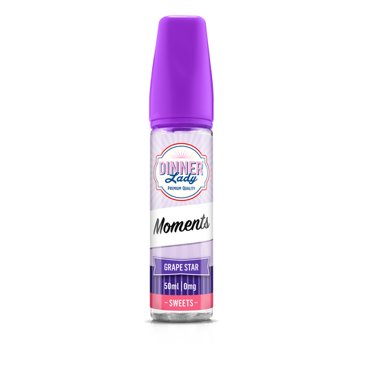 Dinner Lady Moments | Grape Star | 50ml Shortfill | 0mg - IFANCYONE WHOLESALE