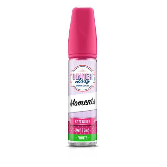 Dinner Lady Moments | Razz Blues | 50ml Shortfill | 0mg - IFANCYONE WHOLESALE