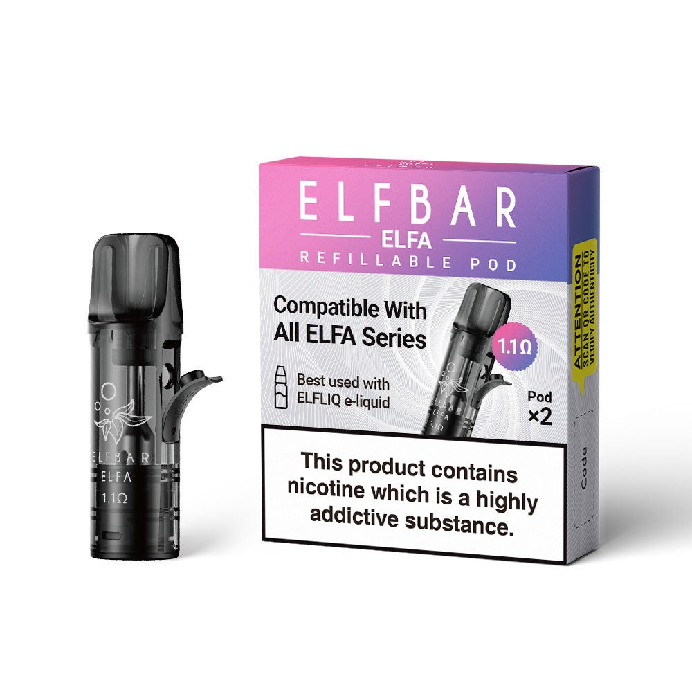 Elfbar | Elf Bar ELFA PRO Replacement Empty Pods | Pack of 2