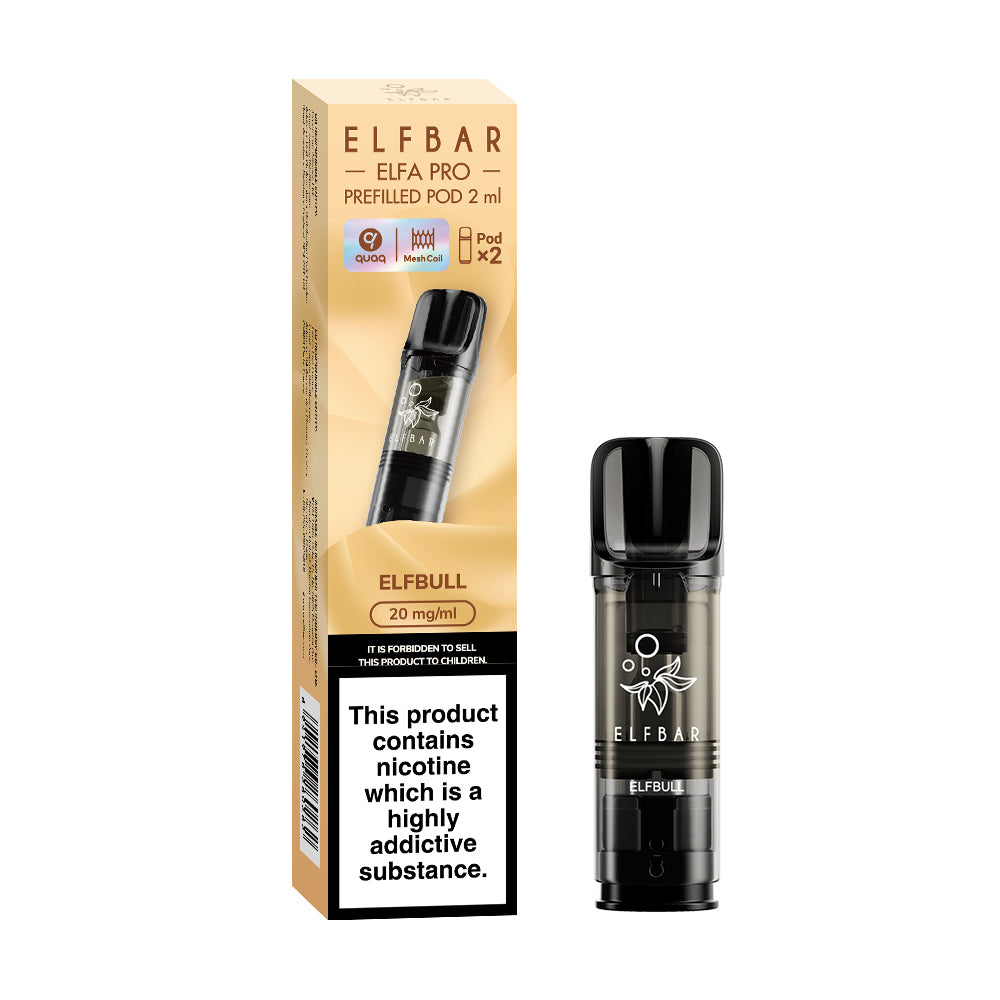 Elfbar | Elf Bar ELFA PRO Replacement Pre-Filled Pods | 2ml | Pack of 2 | 20mg | Various Flavours