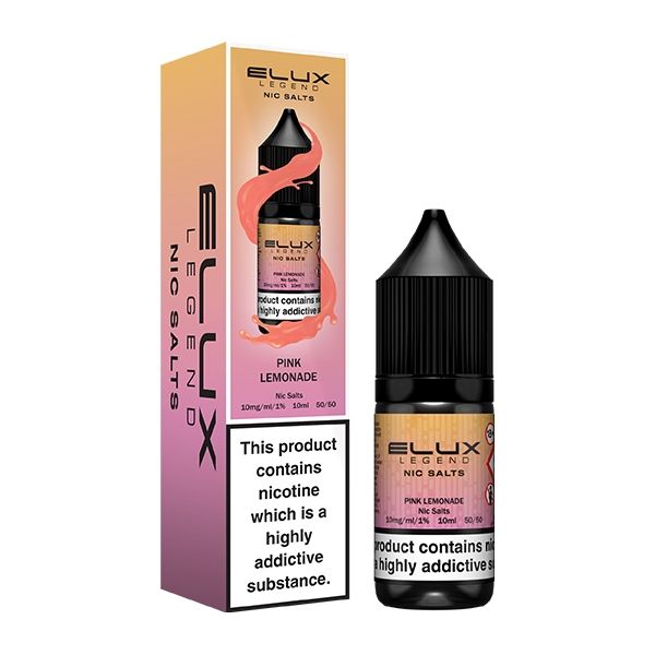 ELUX | Elux Legend 10ml Nicotine Salt E-Liquids | PINK LEMONADE | 10mg / 20mg Nic Salts