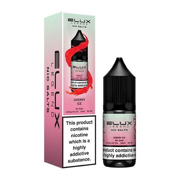 ELUX | Elux Legend 10ml Nicotine Salt E-Liquids | CHERRY ICE | 10mg / 20mg Nic Salts