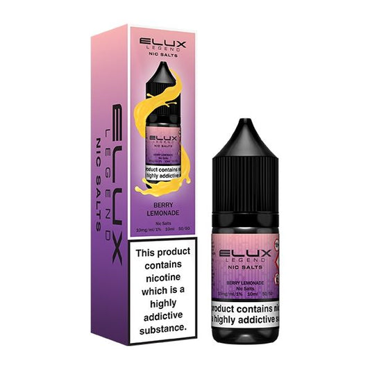 ELUX | Elux Legend 10ml Nicotine Salt E-Liquids | BERRY LEMONADE | 10mg / 20mg Nic Salts