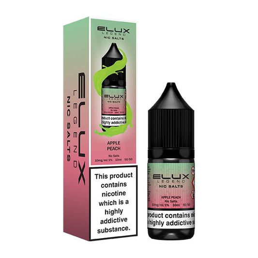 ELUX | Elux Legend 10ml Nicotine Salt E-Liquids | APPLE PEACH | 10mg / 20mg Nic Salts