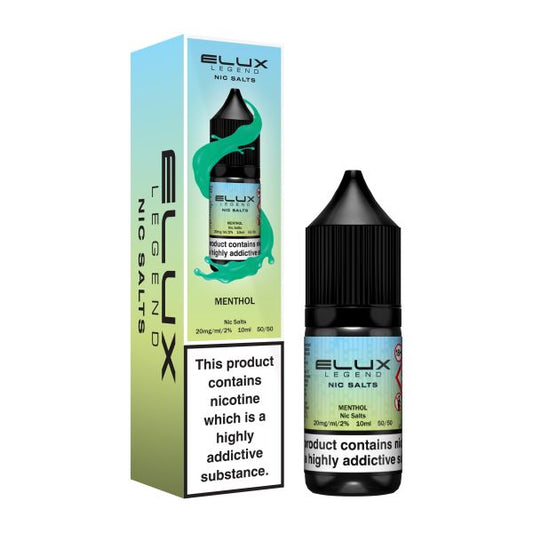 ELUX | Elux Legend 10ml Nicotine Salt E-Liquids | MENTHOL | 10mg / 20mg Nic Salts