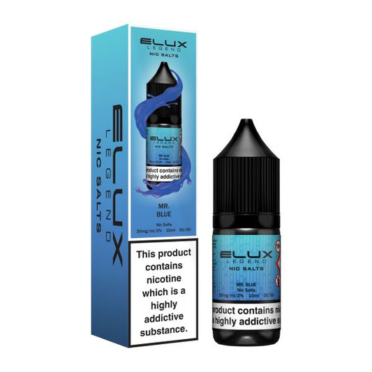 ELUX | Elux Legend 10ml Nicotine Salt E-Liquids | MR BLUE | 10mg / 20mg Nic Salts