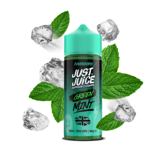 Just Juice | 100ml Shortfill Range | MINT | GREEN MINT | 0mg